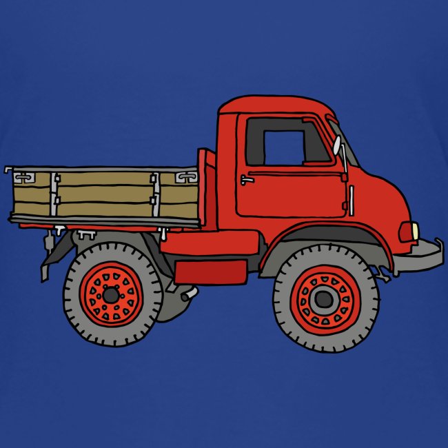 Roter Lastwagen, LKW, Laster