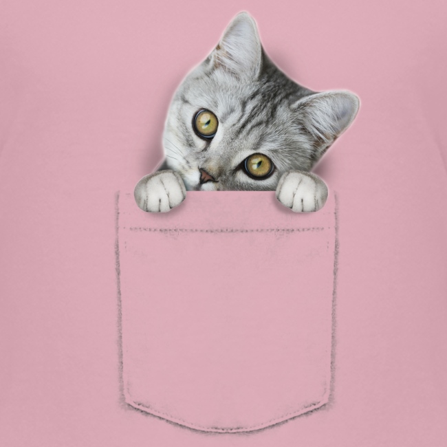 cat pocket - Kinder Premium T-Shirt