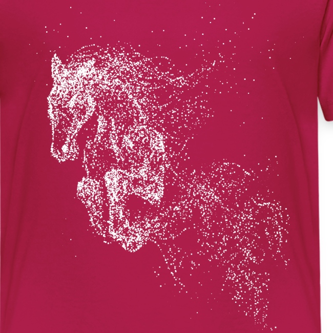 jumping horse white - Kinder Premium T-Shirt