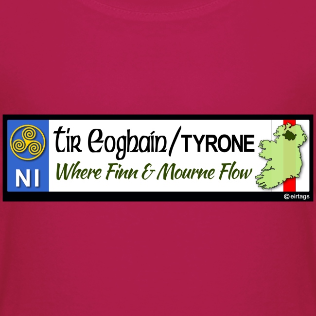 TYRONE, NORTHERN IRELAND licence plate tags decal