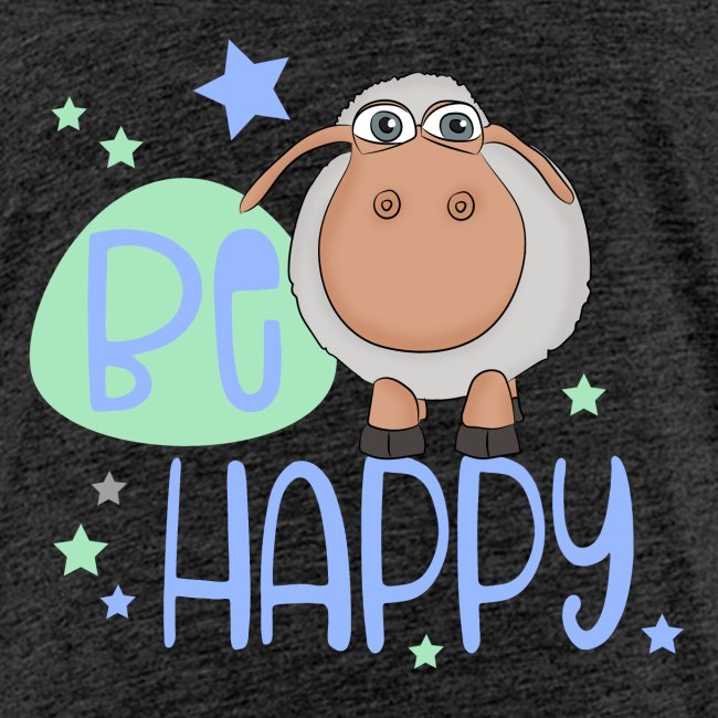 Be happy Schaf - Glückliches Schaf - Glücksschaf