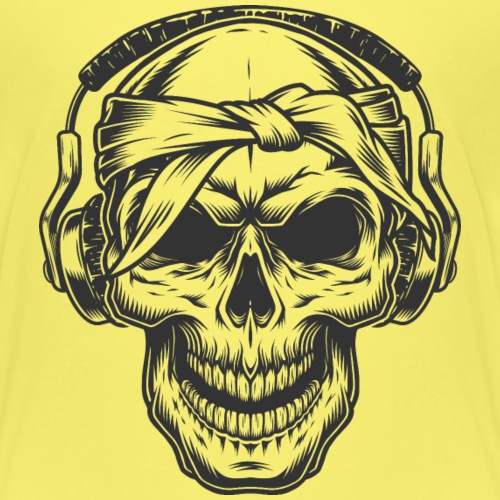 Kunterli Art meet skulls - #KUN-SKU-26 - Exzellent - Kinder Premium T-Shirt