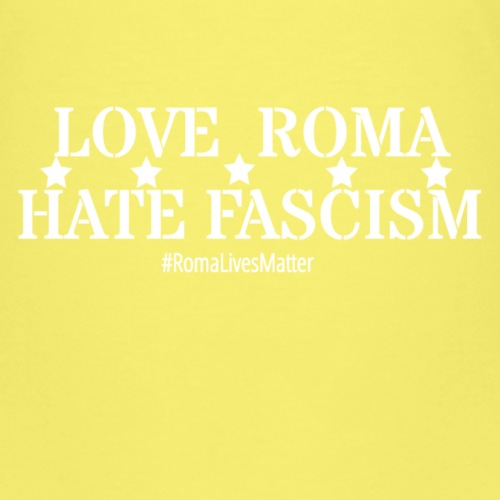 Liebe Roma Hassfaschismus (Weiße Buchstaben) - Kinder Premium T-Shirt