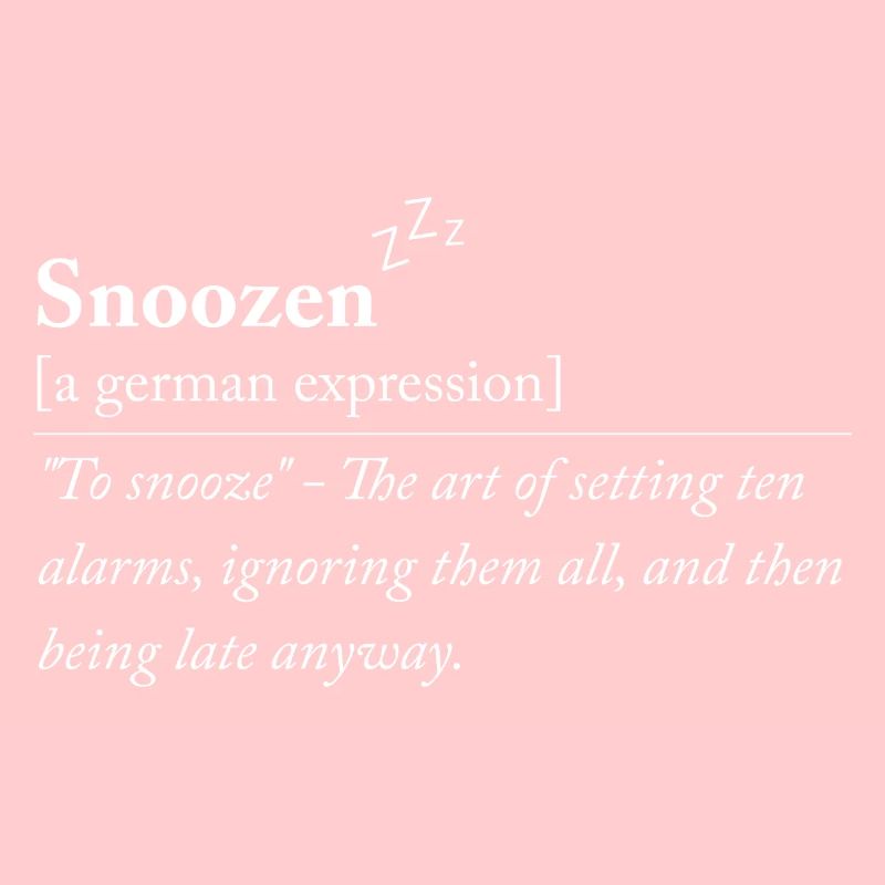 Snoozen - Drôle d’expression allemande