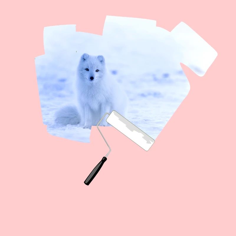 Farbroller Polarfuchs