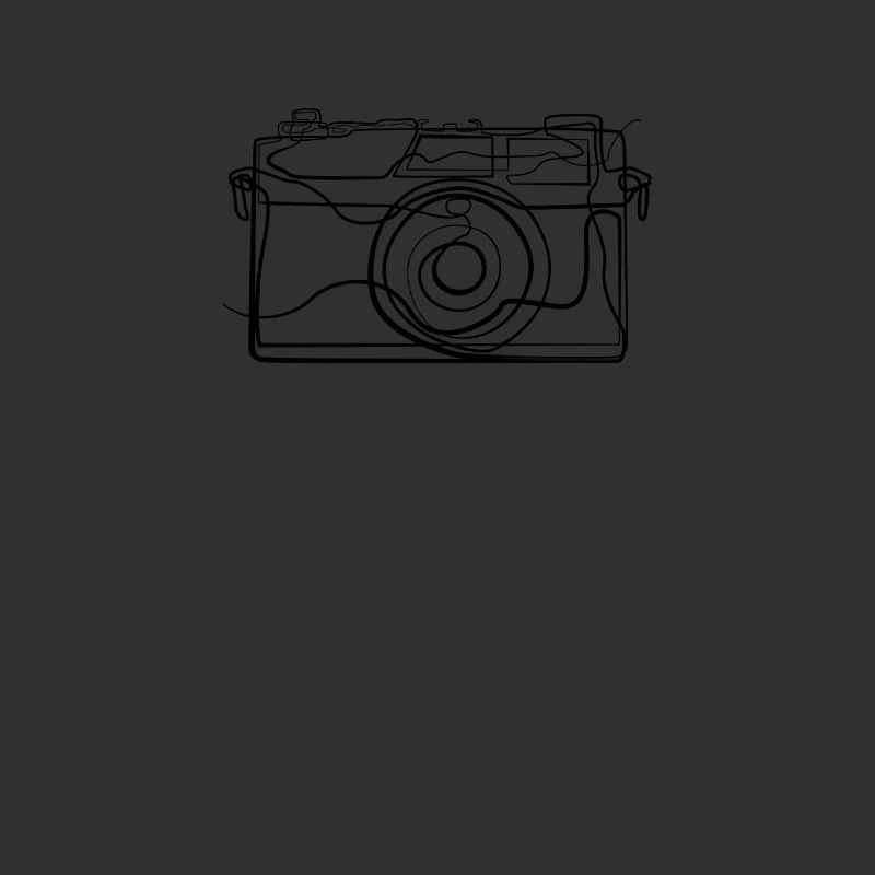 Camera - one line drawing