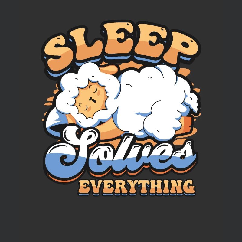 Sleep solves everything, sheep,sleeping, late risers.