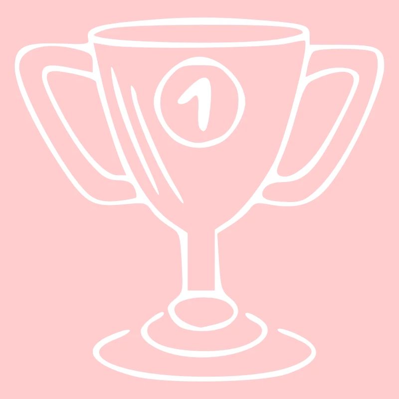 Cup Drawing Win Sketch White