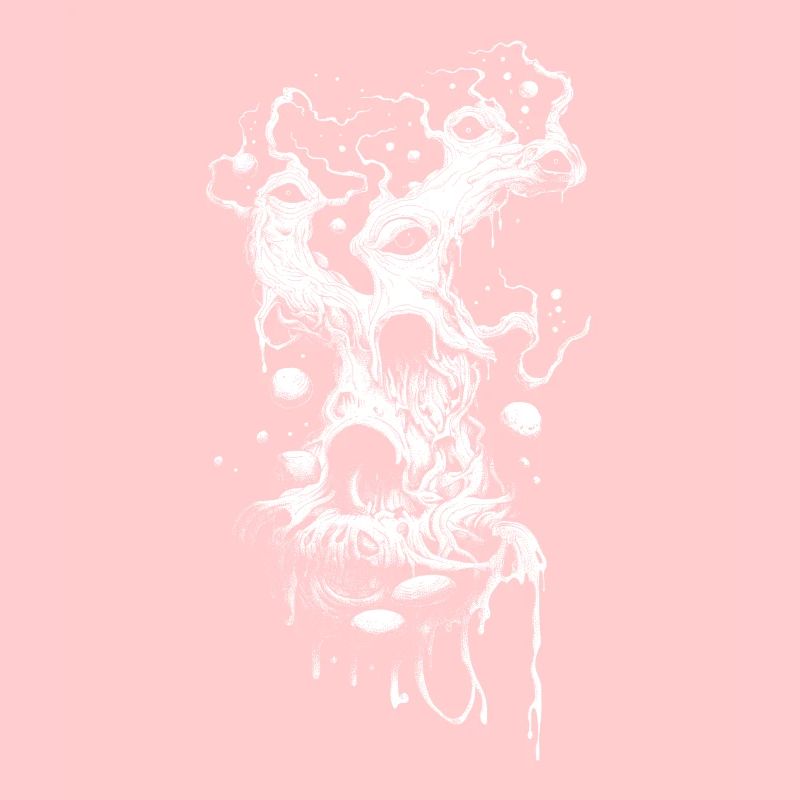 Weirdcore Aesthetics White Branches Eyes Dreamcore Green