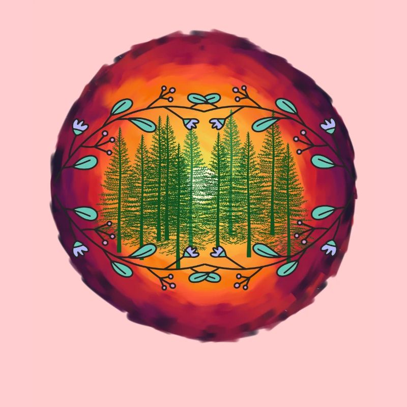 Forest Nature Spruce Coniferous Forest Trees Tree