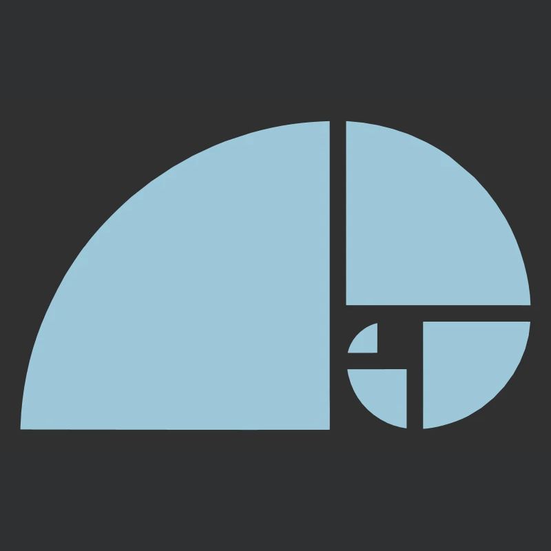 Section dorée, spirale, Fibonacci, phi, physique