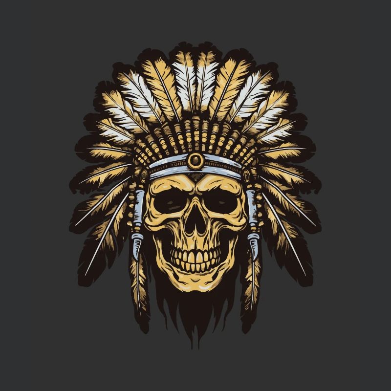 Apache Indian Chief Skull