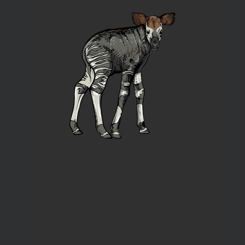 Okapi I Girafe de la forêt tropicale pour