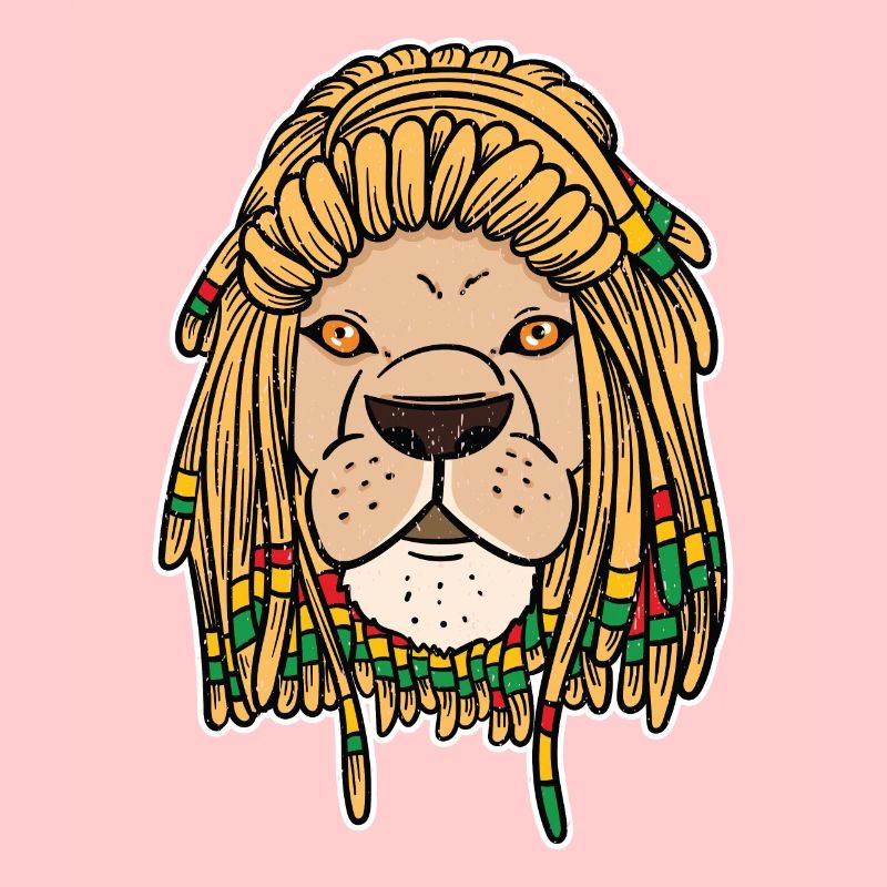 Reggae Rasta Rastafari Löwe Dreadlocks Geschenk