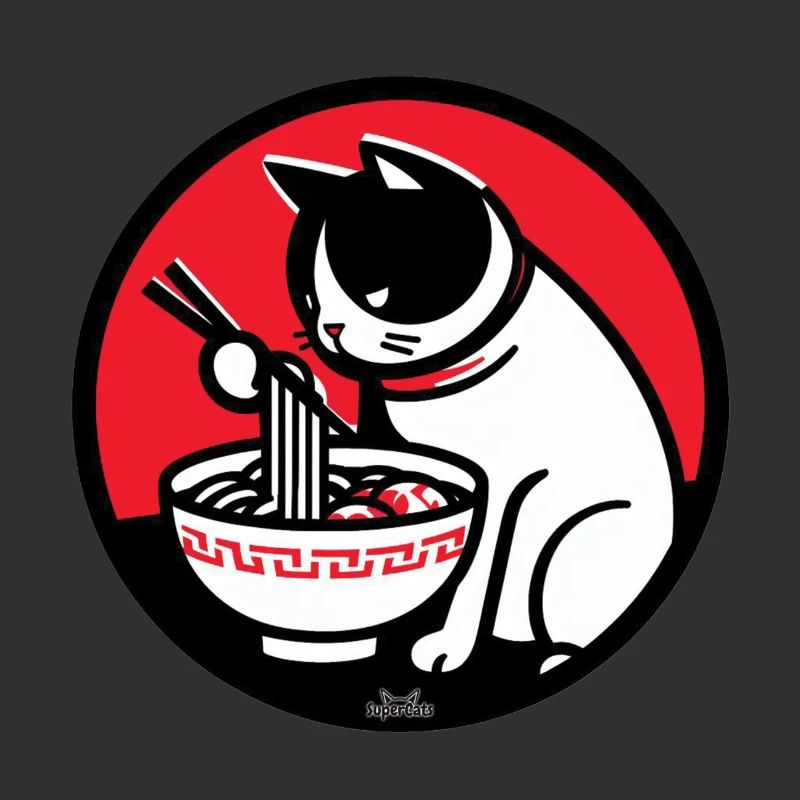 Chat mangeur de ramen