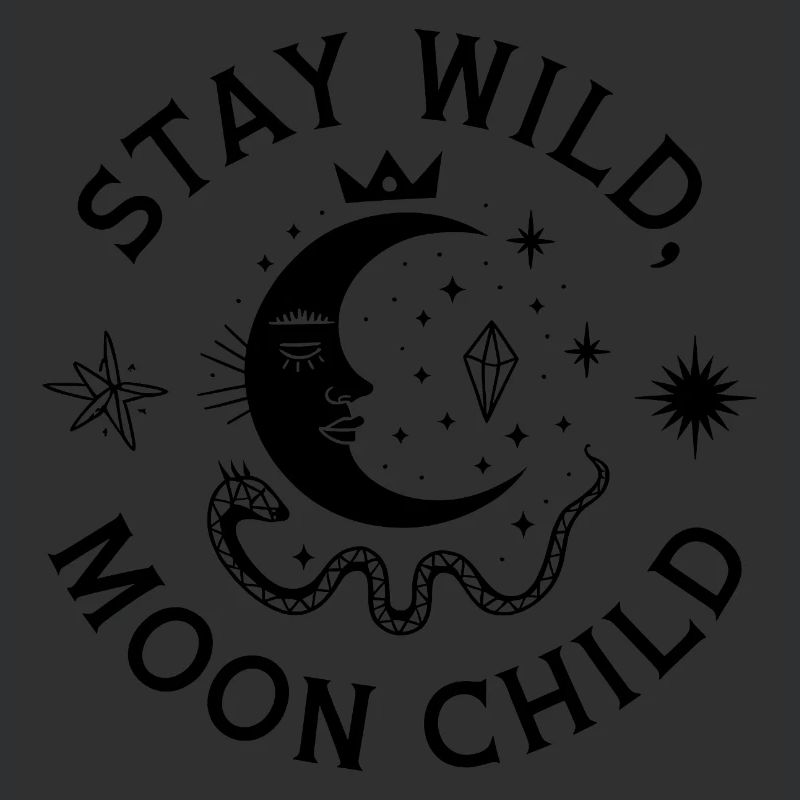 Bleib wild Mondkind - Astronomy Design