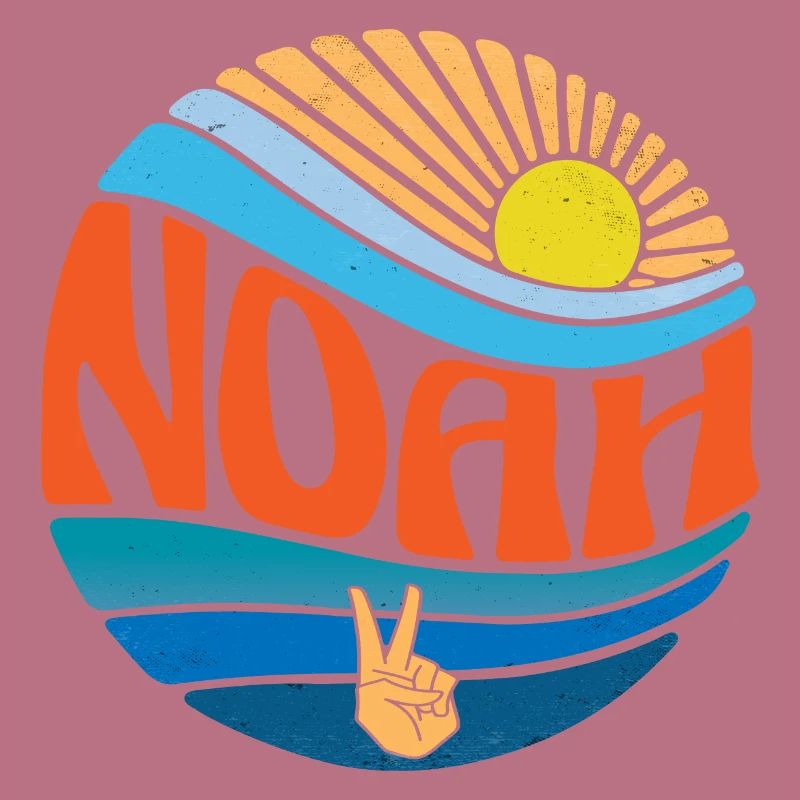 Noah Hemd Vintage Sunset Noah Groovy Tie Dye