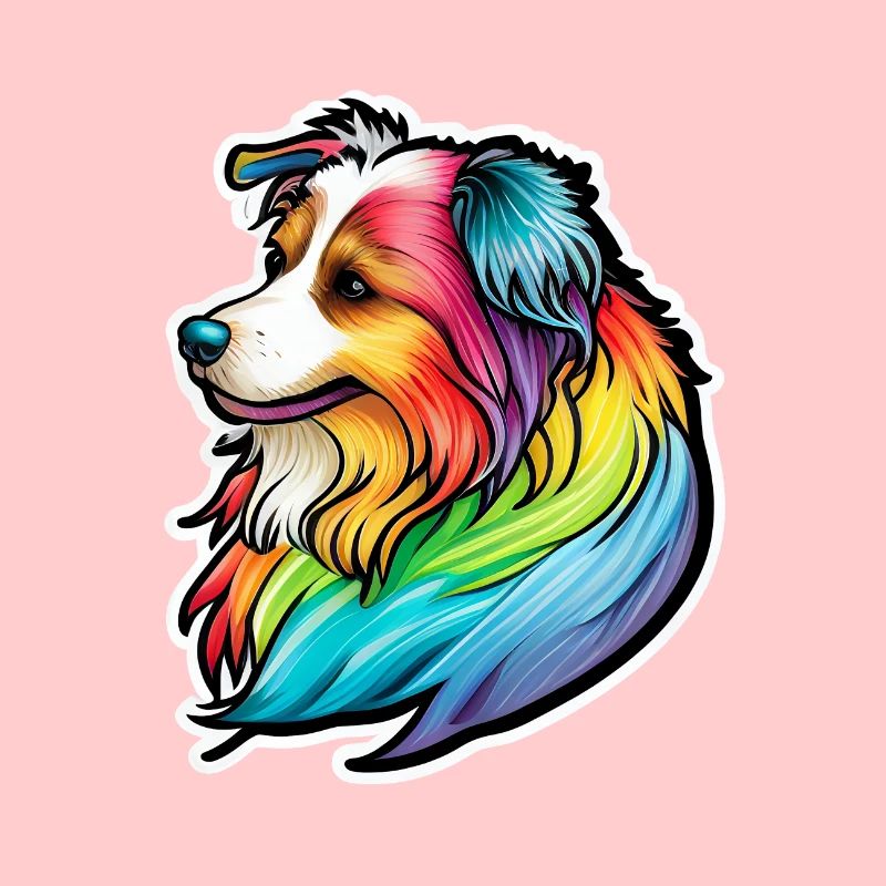 Netter Regenbogenhund