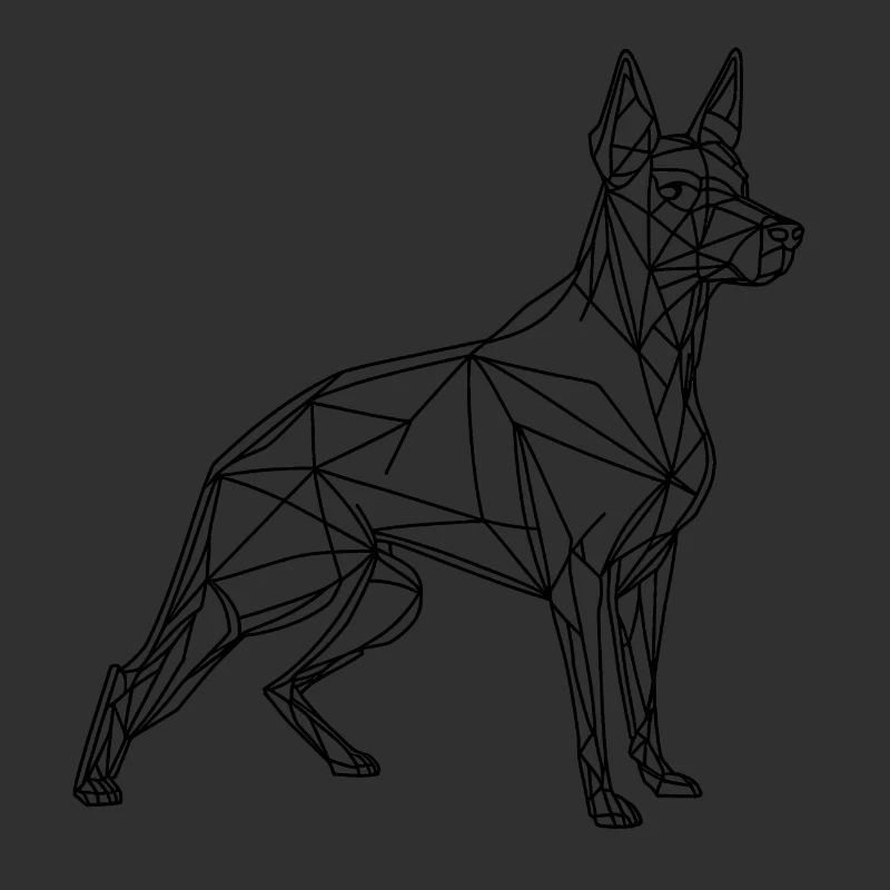 Line art dog