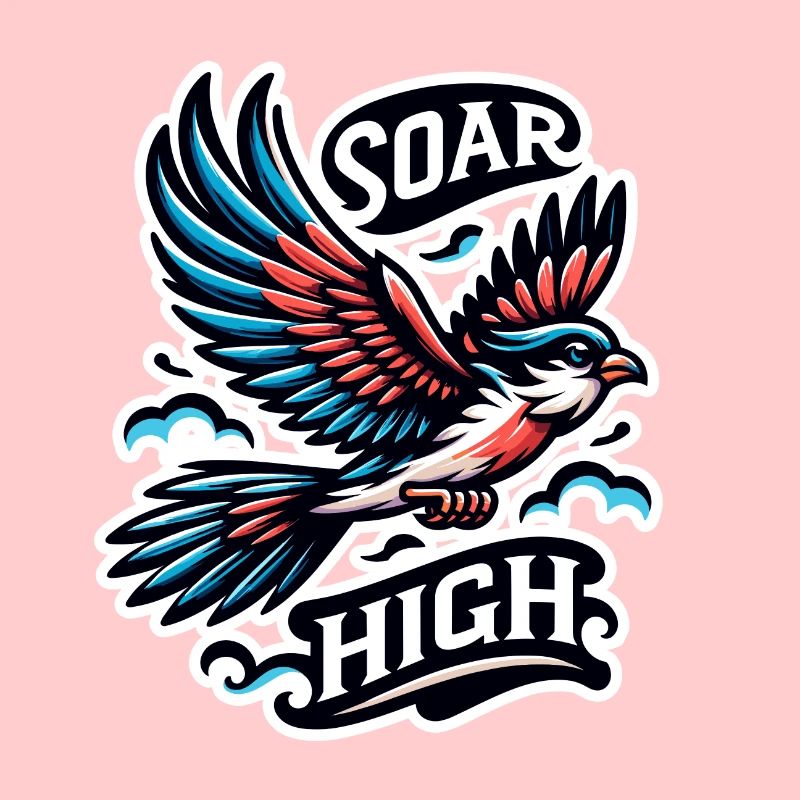 Soar High - illustration d'oiseau