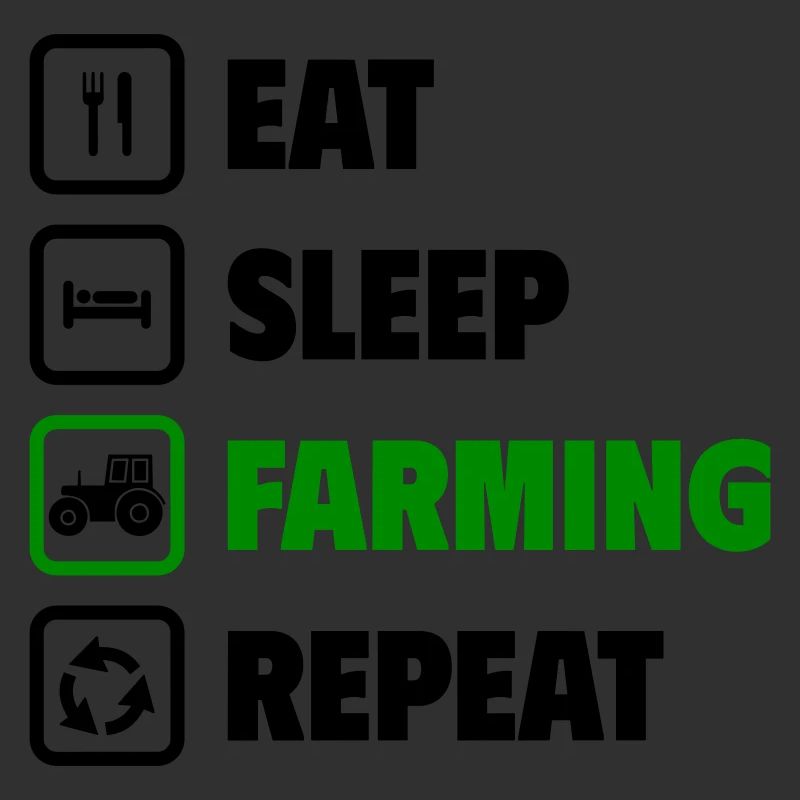Manger, dormir, cultiver, répéter
