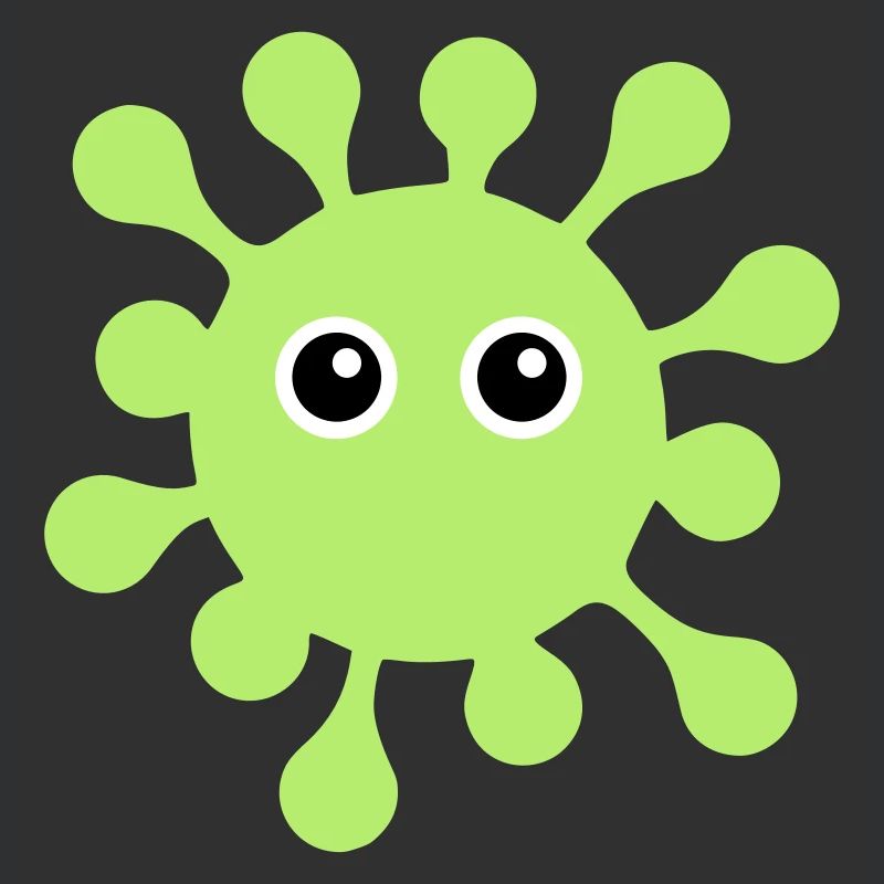 ★ Couleurs de conception modifiables ★ Virus aux yeux écarquillés