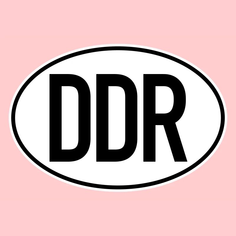 DDR license plate (two-colored)