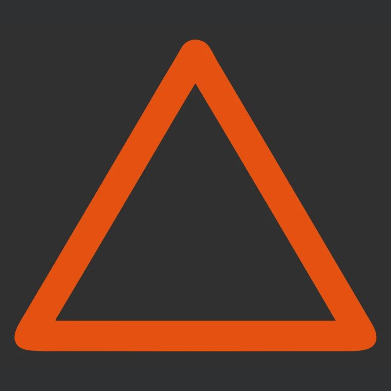 panneau triangle vide ajouter texte