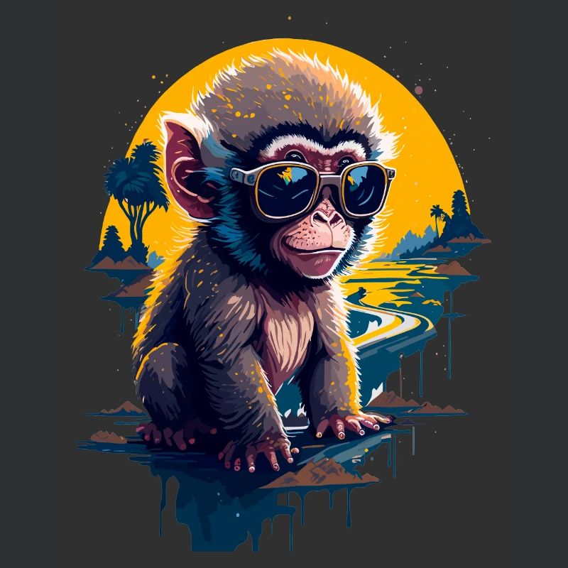 Cooler Affe