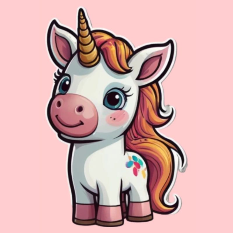 Licorne de dessin animé