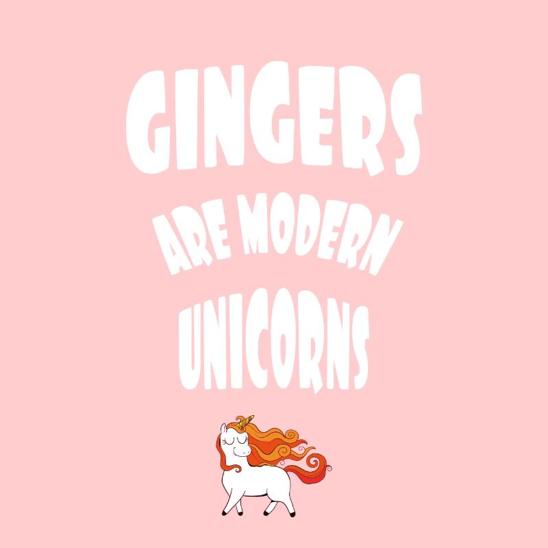 Ingwer sind moderne Einhörner Redhead Pride Design