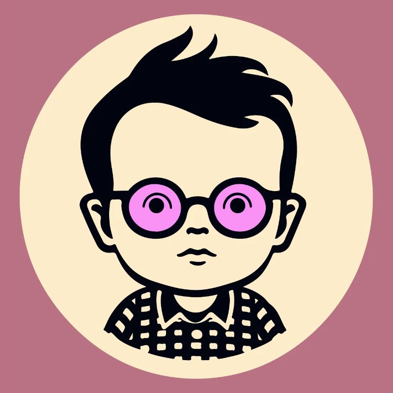 Der Kluge Nerd Junge