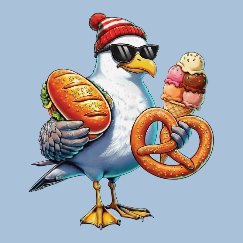 Möwe Brezel Eiscreme