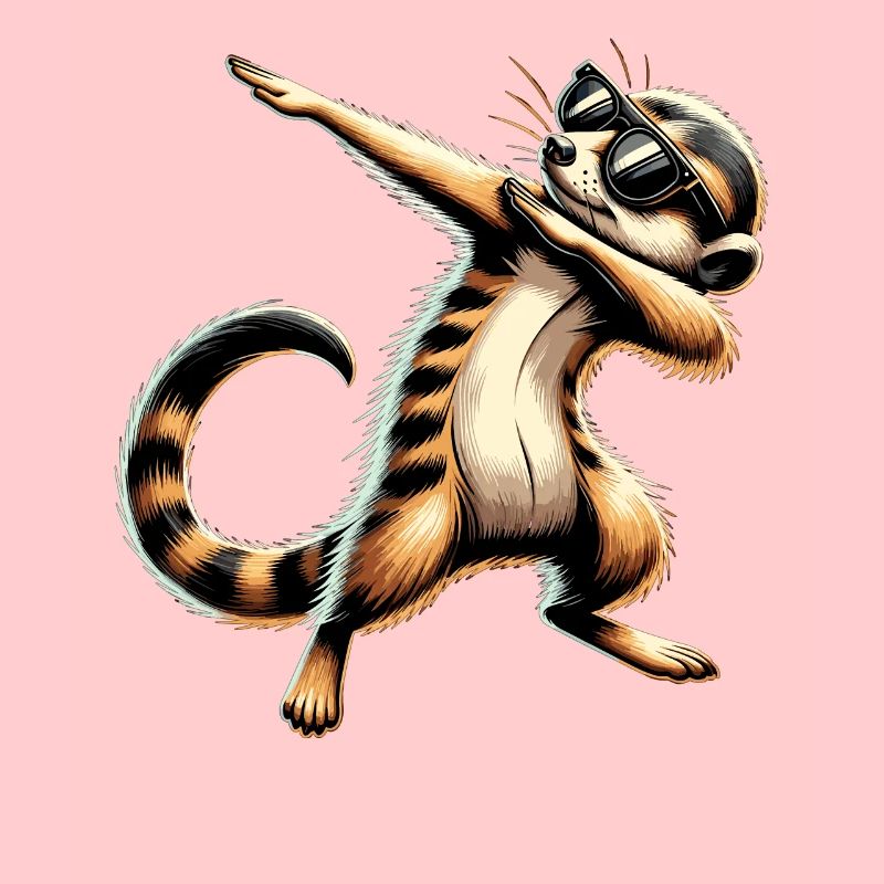 Dabbing Erdmännchen mit Sonnenbrille Cool Erdmännchen