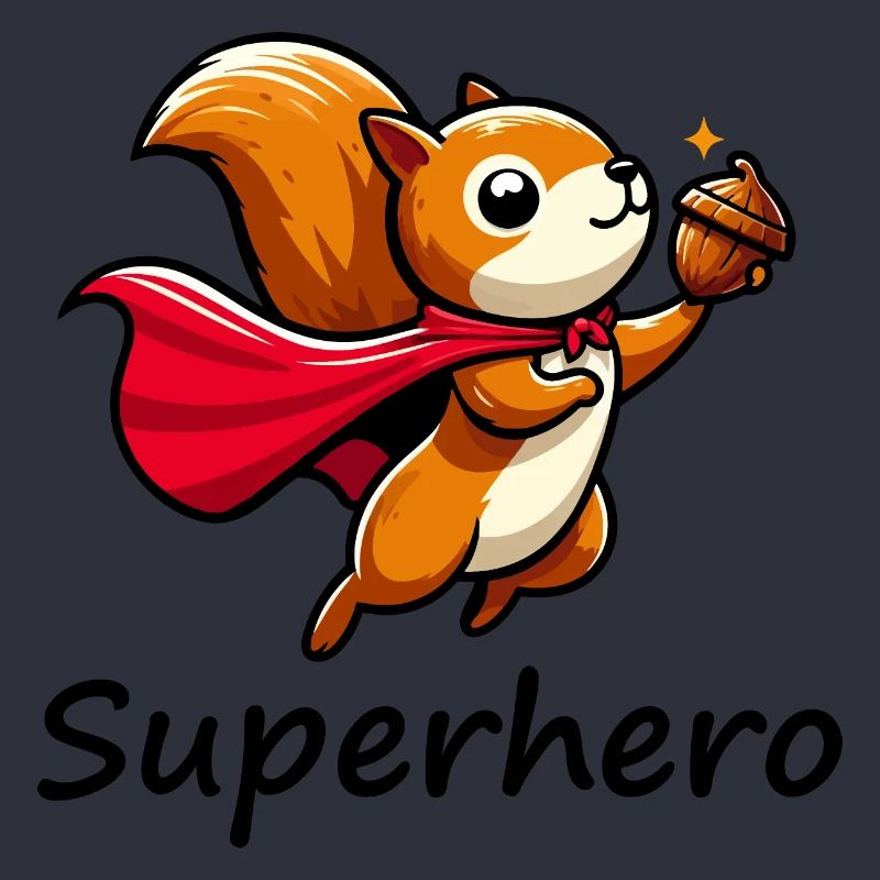 Eichhörnchen Superheld