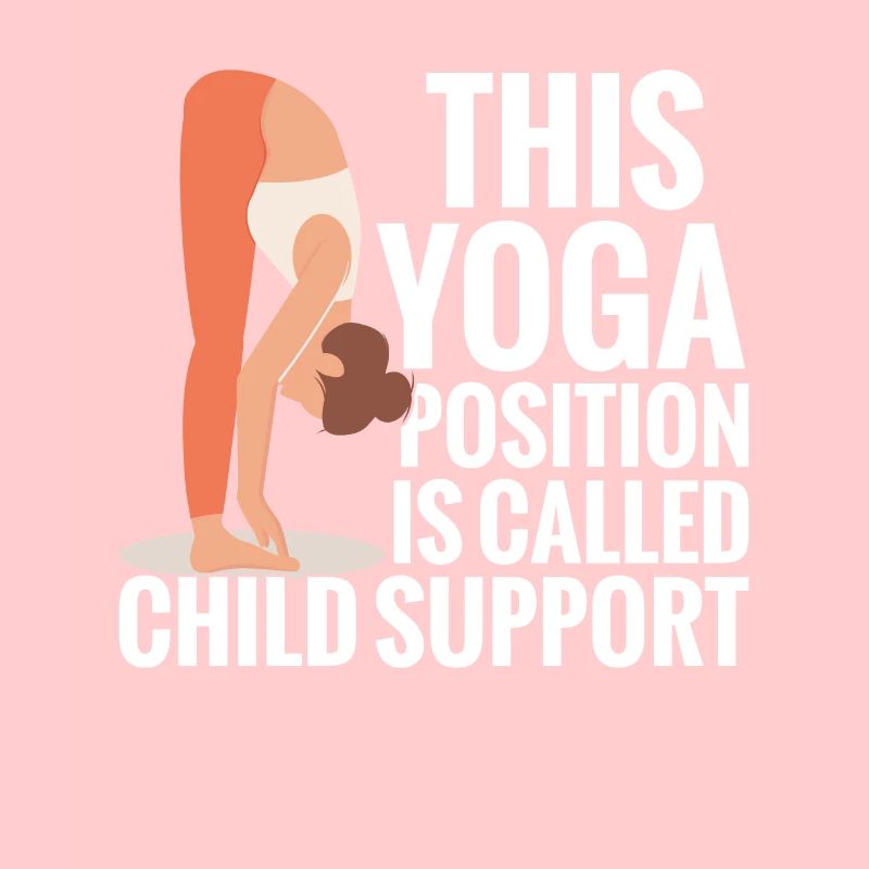 Cette position de yoga est utilisée comme support pour enfant