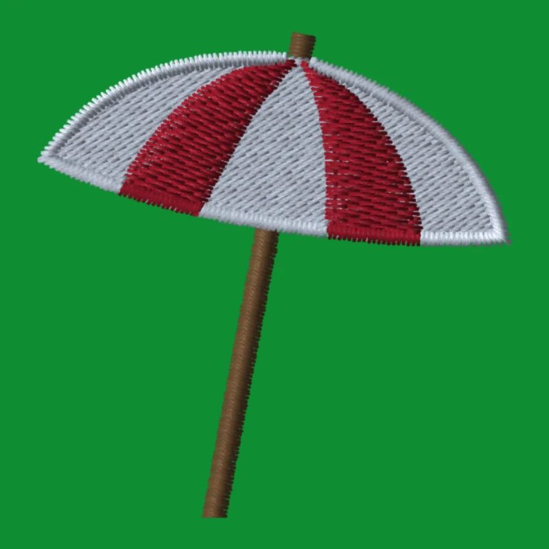 Embroidered parasol