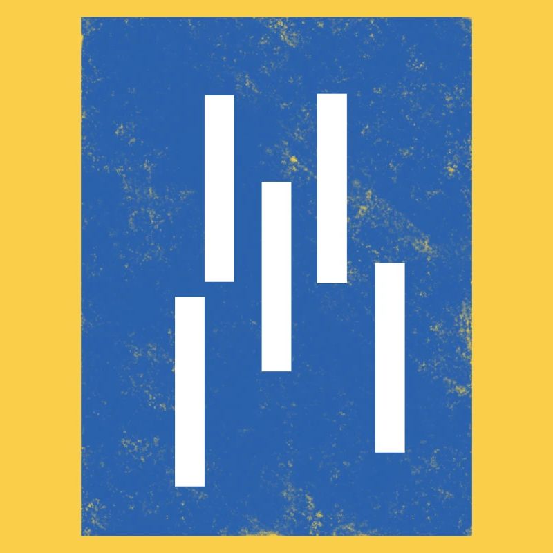 Composition abstraite de lignes verticales