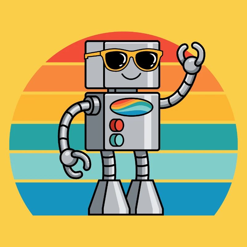 Retro Ki robot for technology lovers & robot fans