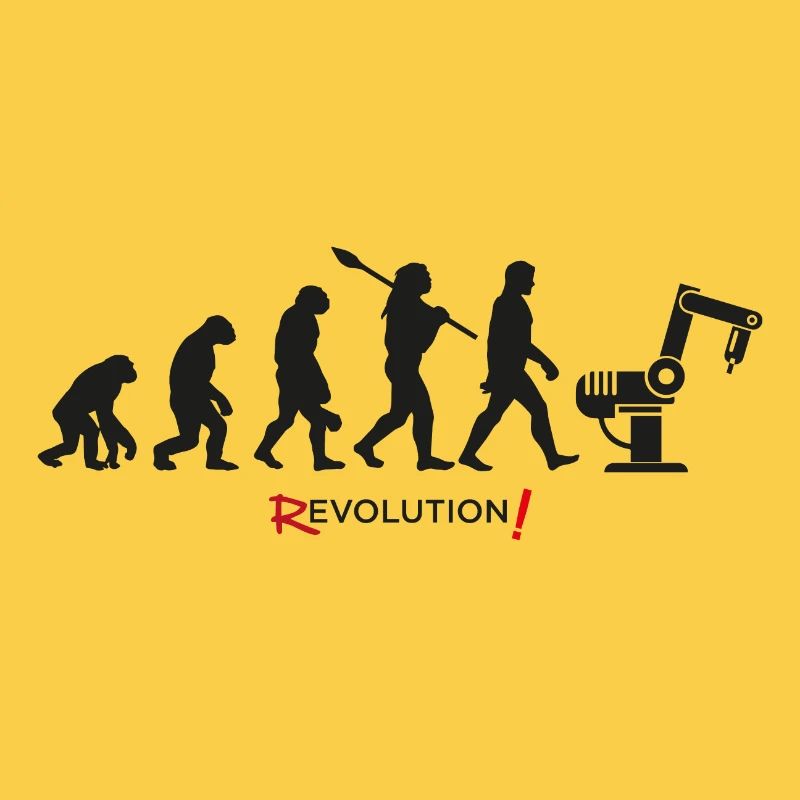Evolution Revolution Android Roboter