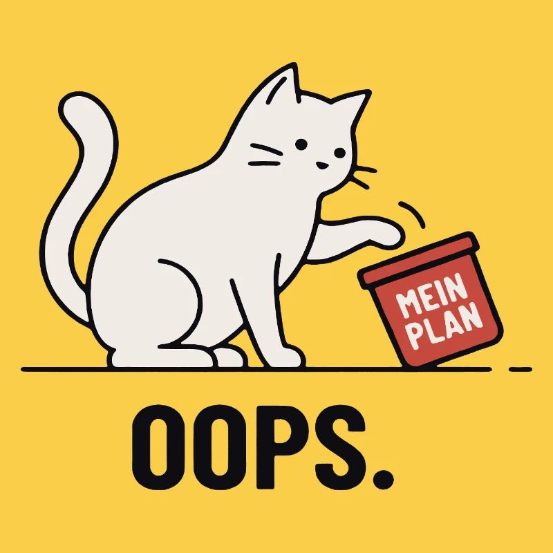 Mon plan... Oups – Chat drôle