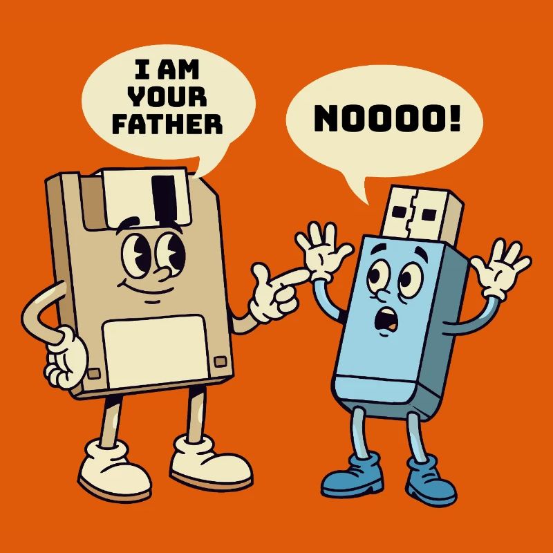 Ich bin dein Vater Diskette Technik Humor