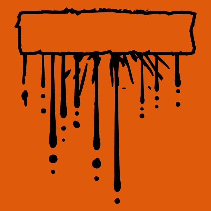 Text field sign frame drop graffiti splashes
