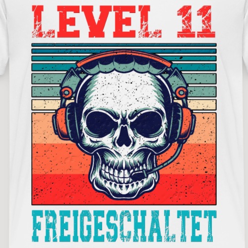 Gamer Geburtstag 11 Jahre Video Game Level 11 - Teenager Premium T-Shirt