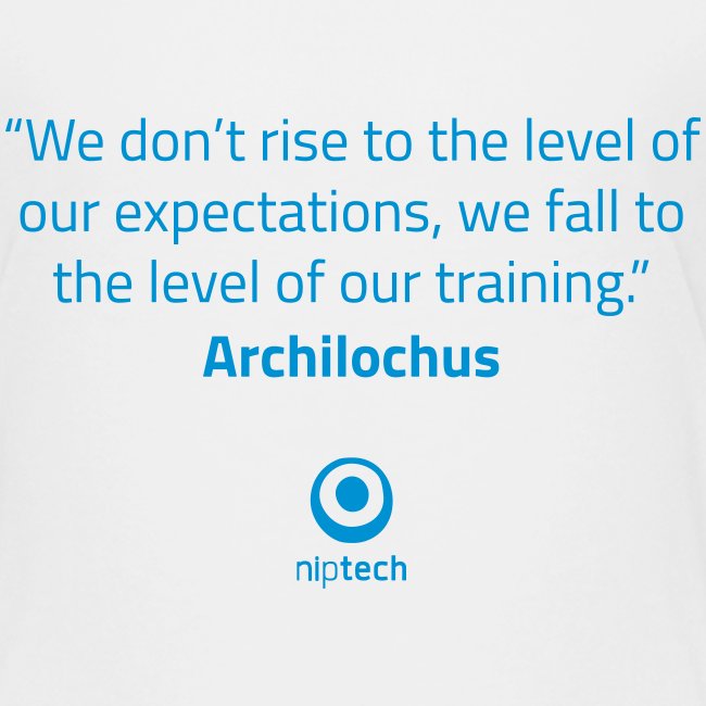 Niptech - Archilochus quote T-Shirt