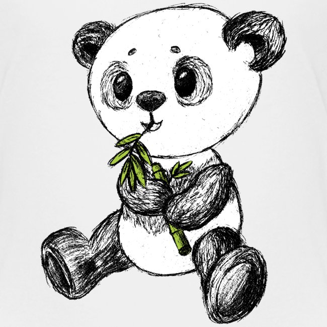 Panda ponosi kolor scribblesirii