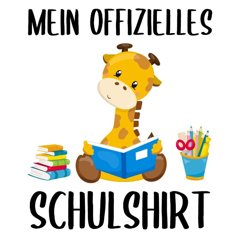 Giraffe Schulshirt Schulbeginn Schule Geschenk