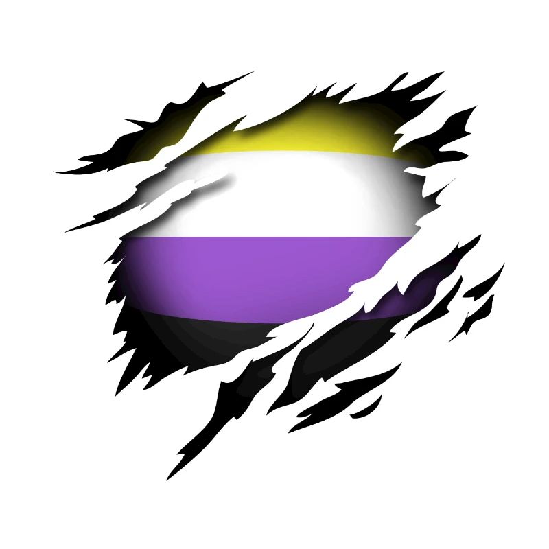 Non Binary Pride im Herzen