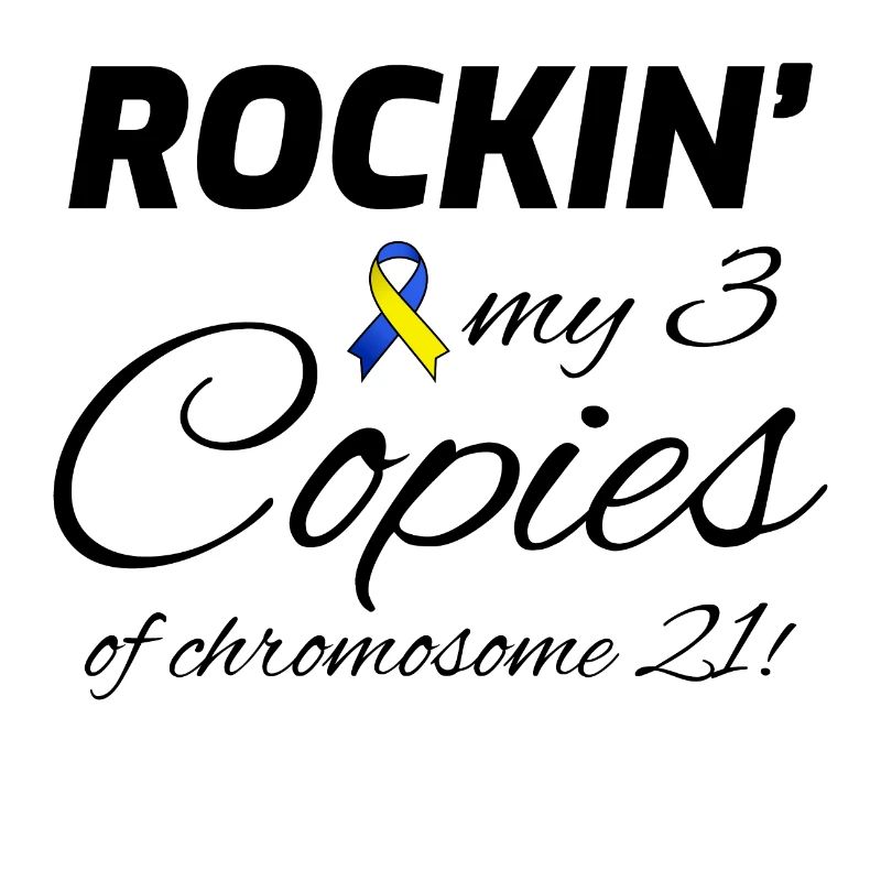 Down-Syndrom-Bewusstsein Rockin' Chromosom 21