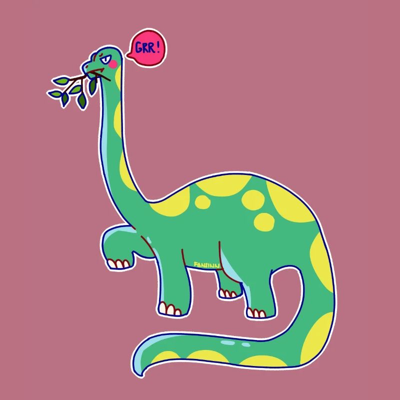 Dinosaurier hat schlechte Laune